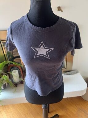 Star Graphic Dark Grey Short Sleeve Tee